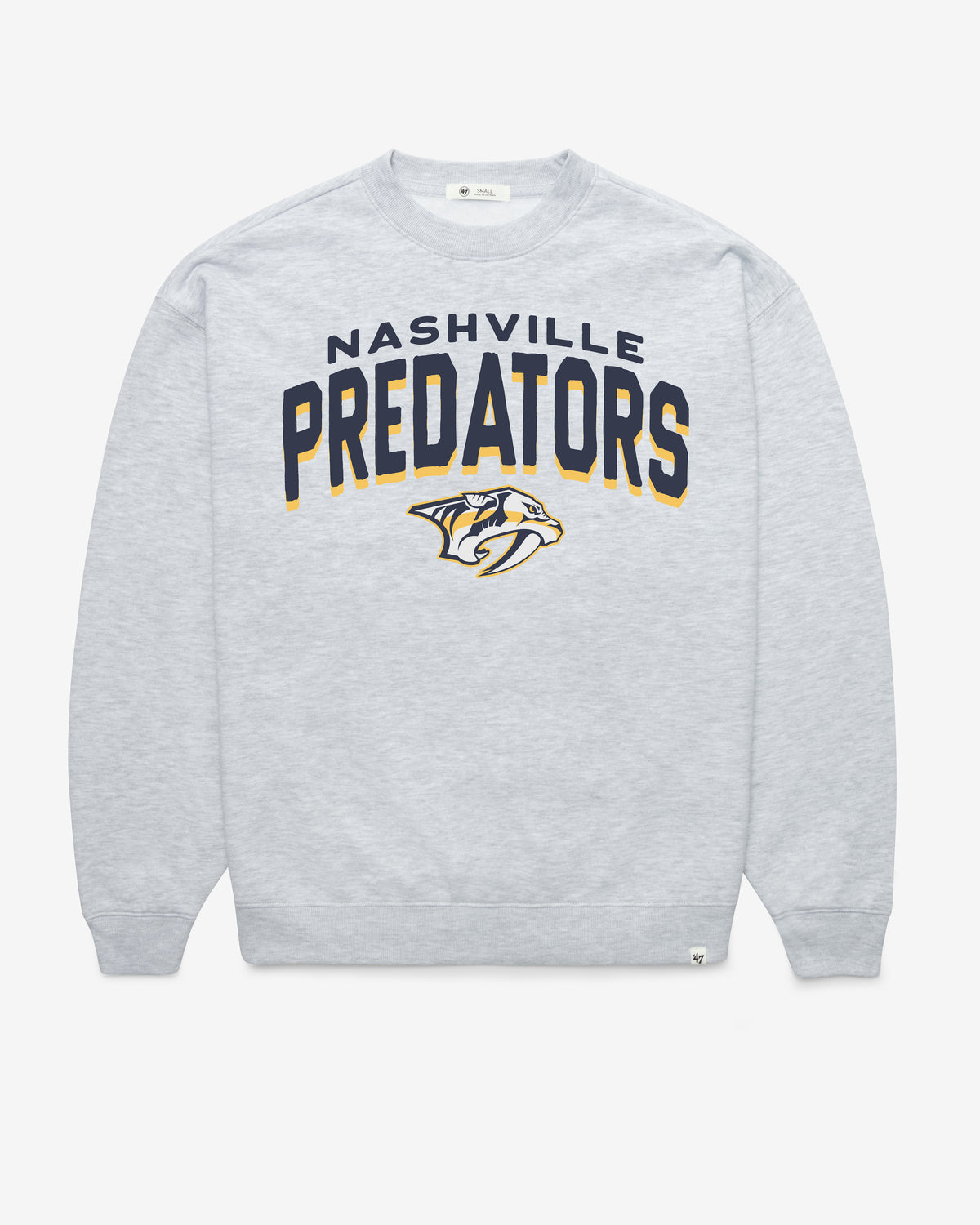 NASHVILLE PREDATORS CAMPUS ARCH CLOUD '47OVERSIZED CREW WOMENS