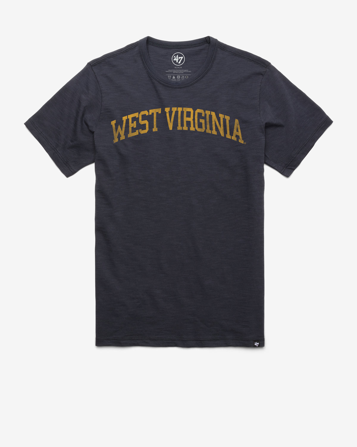 WEST VIRGINIA MOUNTAINEERS CLASSIC BLOCK '47 SCRUM TEE