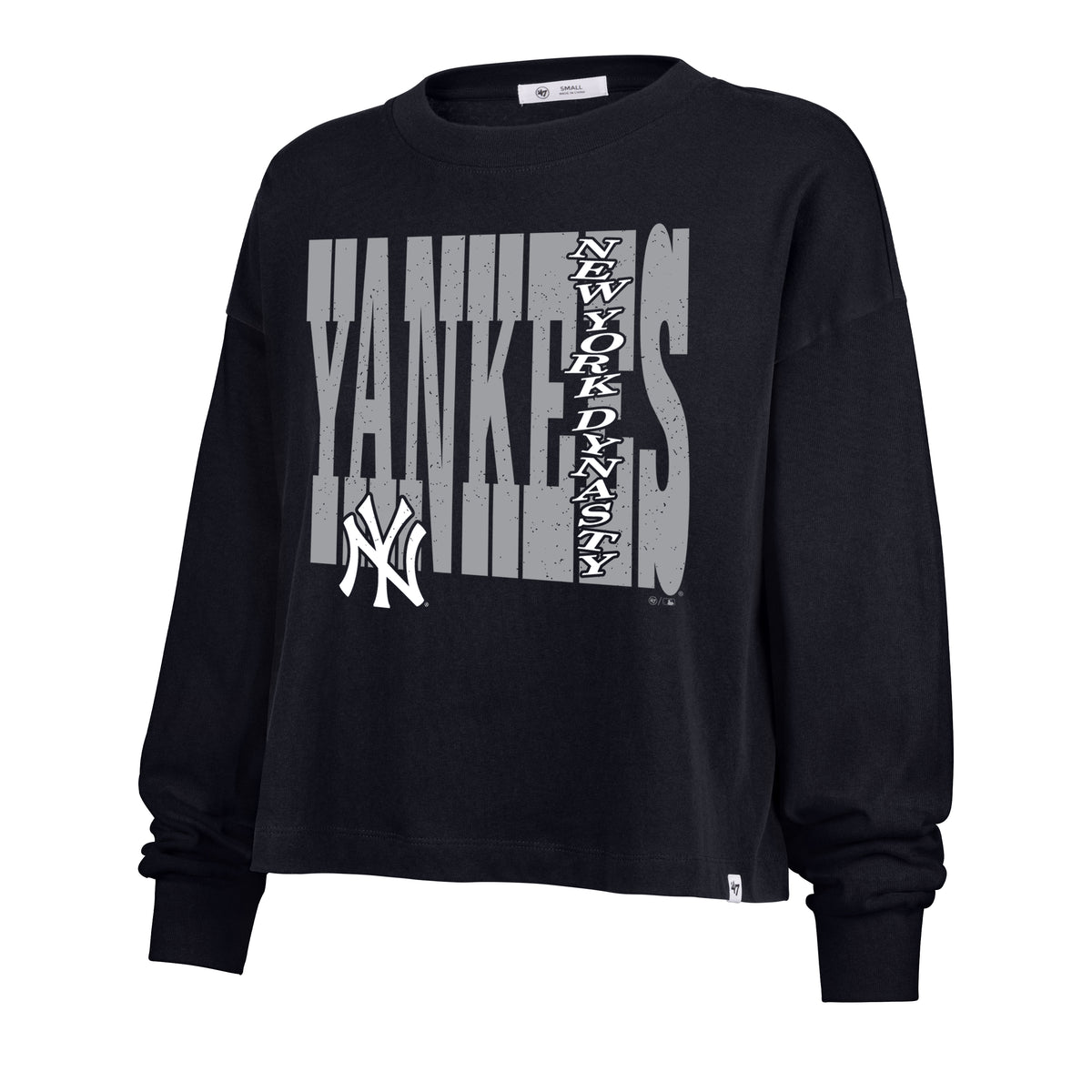 NEW YORK YANKEES BOLD STACK '47 SYDNEY LONG SLEEVE TEE WOMENS