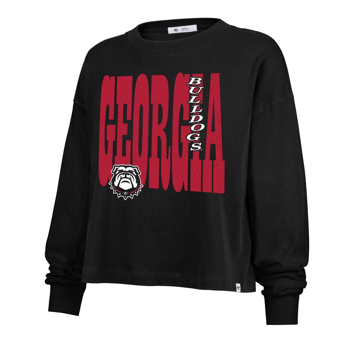 GEORGIA BULLDOGS BOLD STACK '47 SYDNEY LONG SLEEVE TEE WOMENS