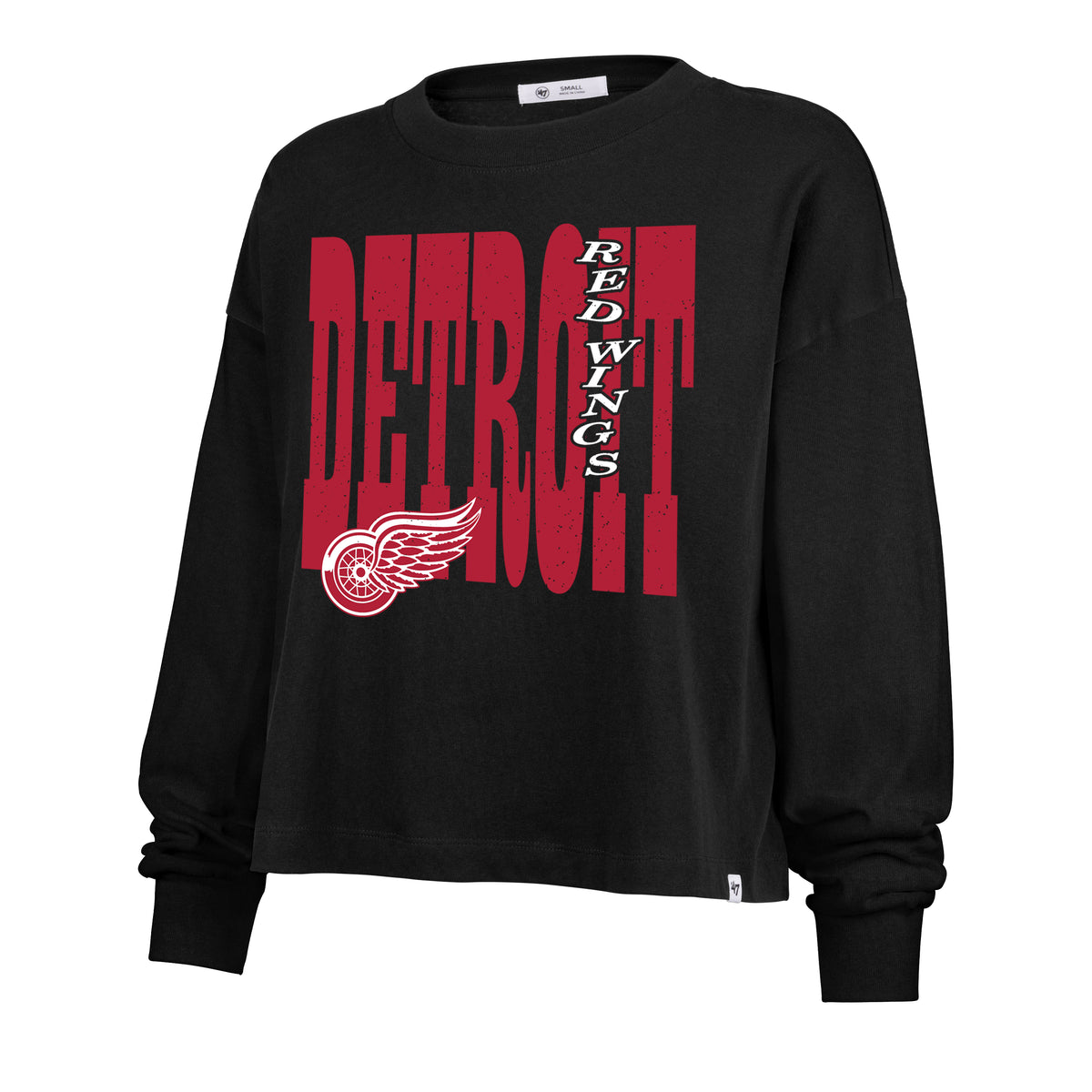 DETROIT RED WINGS BOLD STACK '47 SYDNEY LONG SLEEVE TEE WOMENS