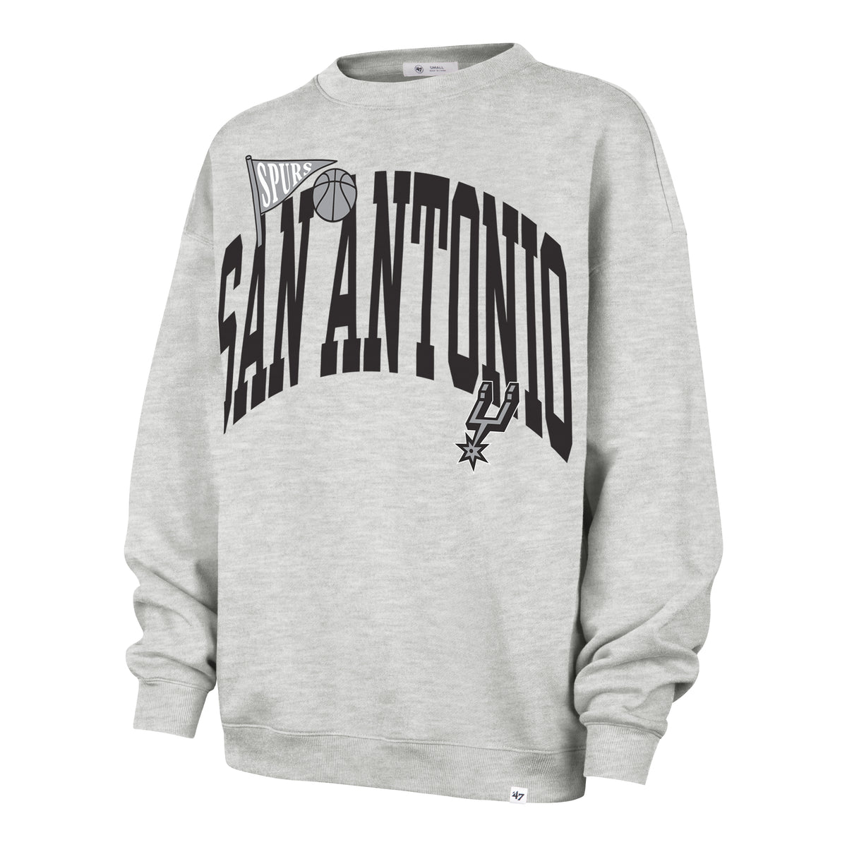 SAN ANTONIO SPURS ARCHED ICON '47 OVERSIZED CREW WOMENS