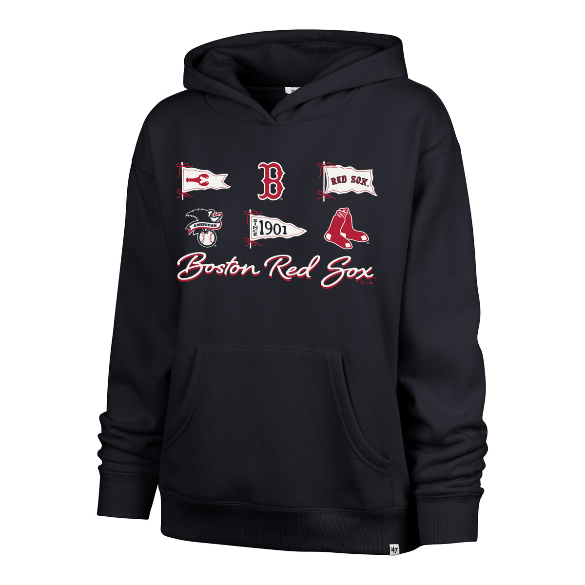 BOSTON RED SOX BOW AND BANNERS '47 NAOMI HOOD WOMENS