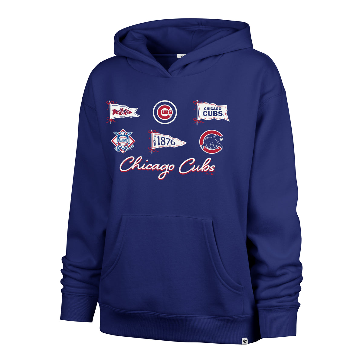 CHICAGO CUBS BOW AND BANNERS '47 NAOMI HOOD WOMENS