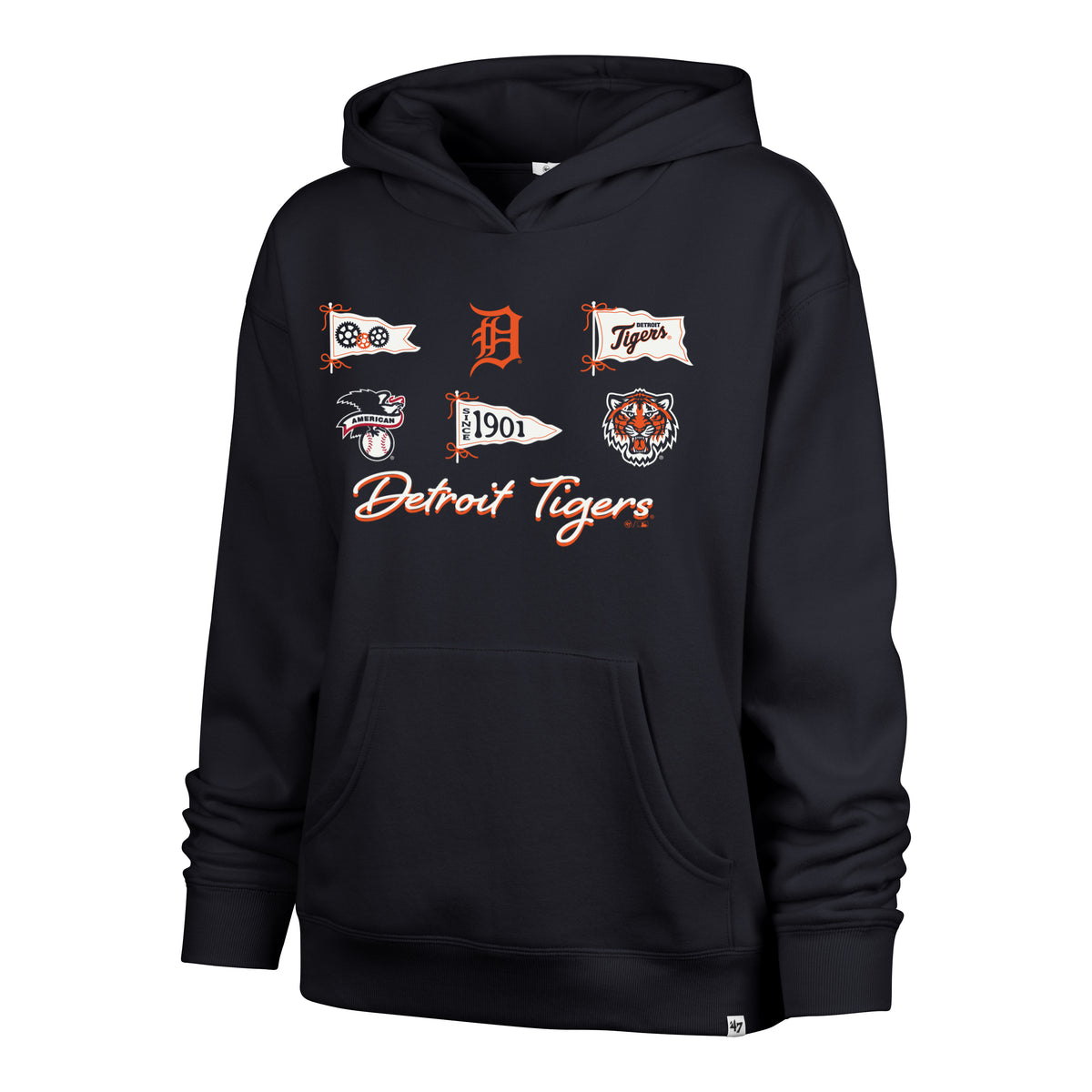 DETROIT TIGERS BOW AND BANNERS '47 NAOMI HOOD WOMENS