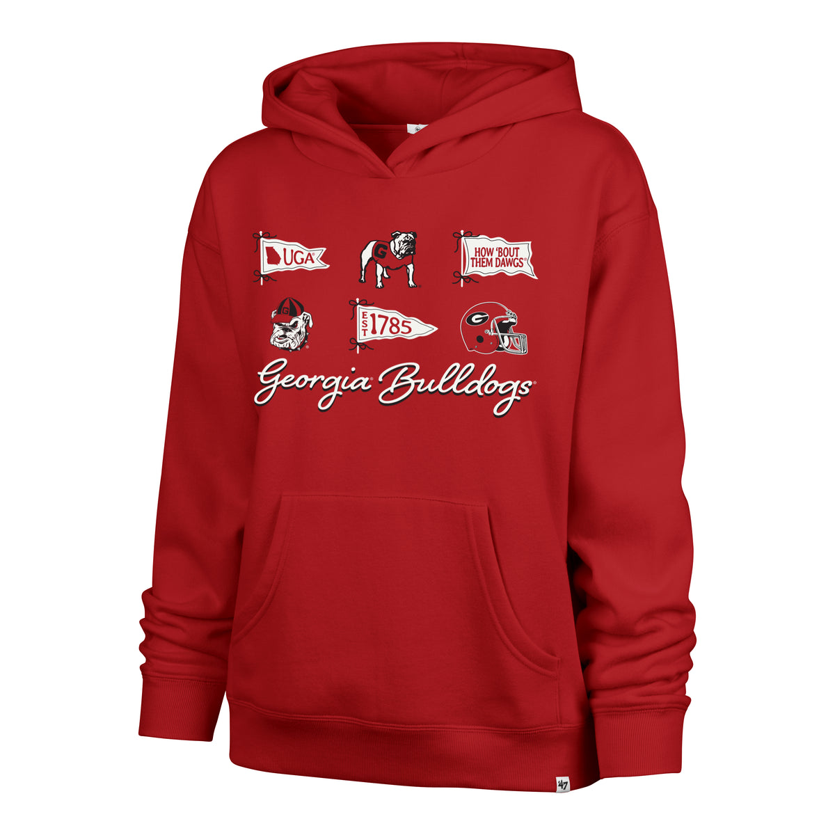 GEORGIA BULLDOGS BOW AND BANNERS '47 NAOMI HOOD WOMENS
