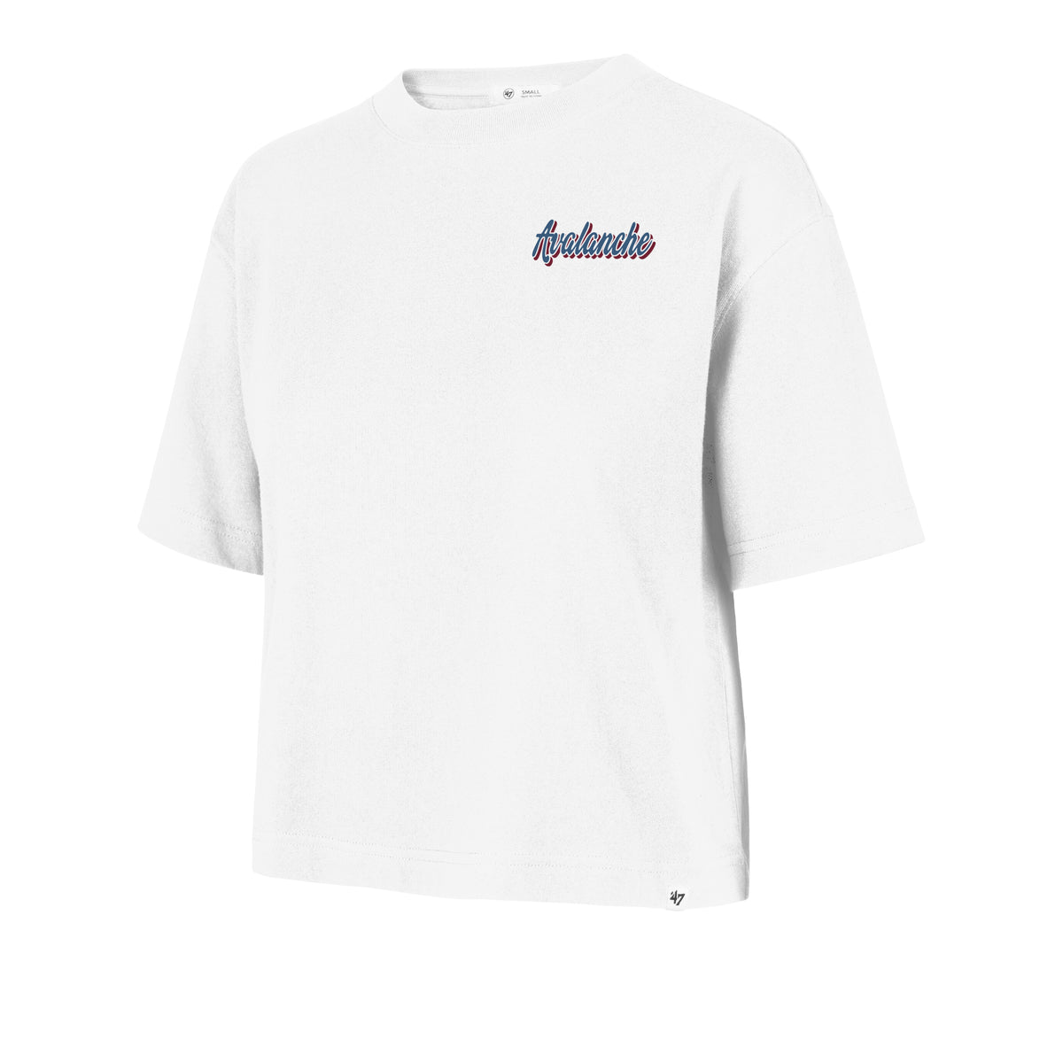 COLORADO AVALANCHE COLLAGE SCRIPT '47 REED CITY TEE WOMENS
