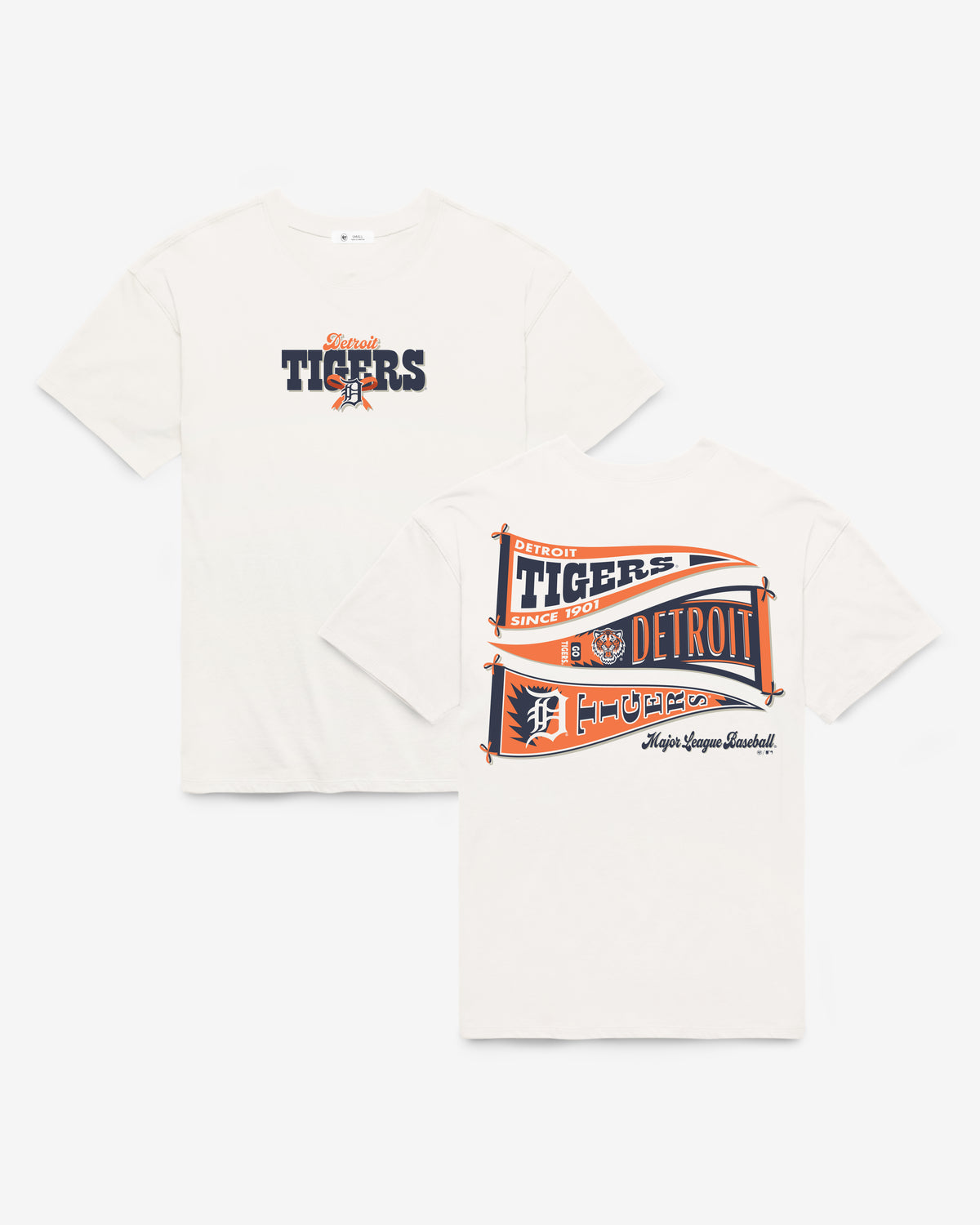 DETROIT TIGERS BOW AND BANNER BACKER '47 SADIE TEE WOMENS