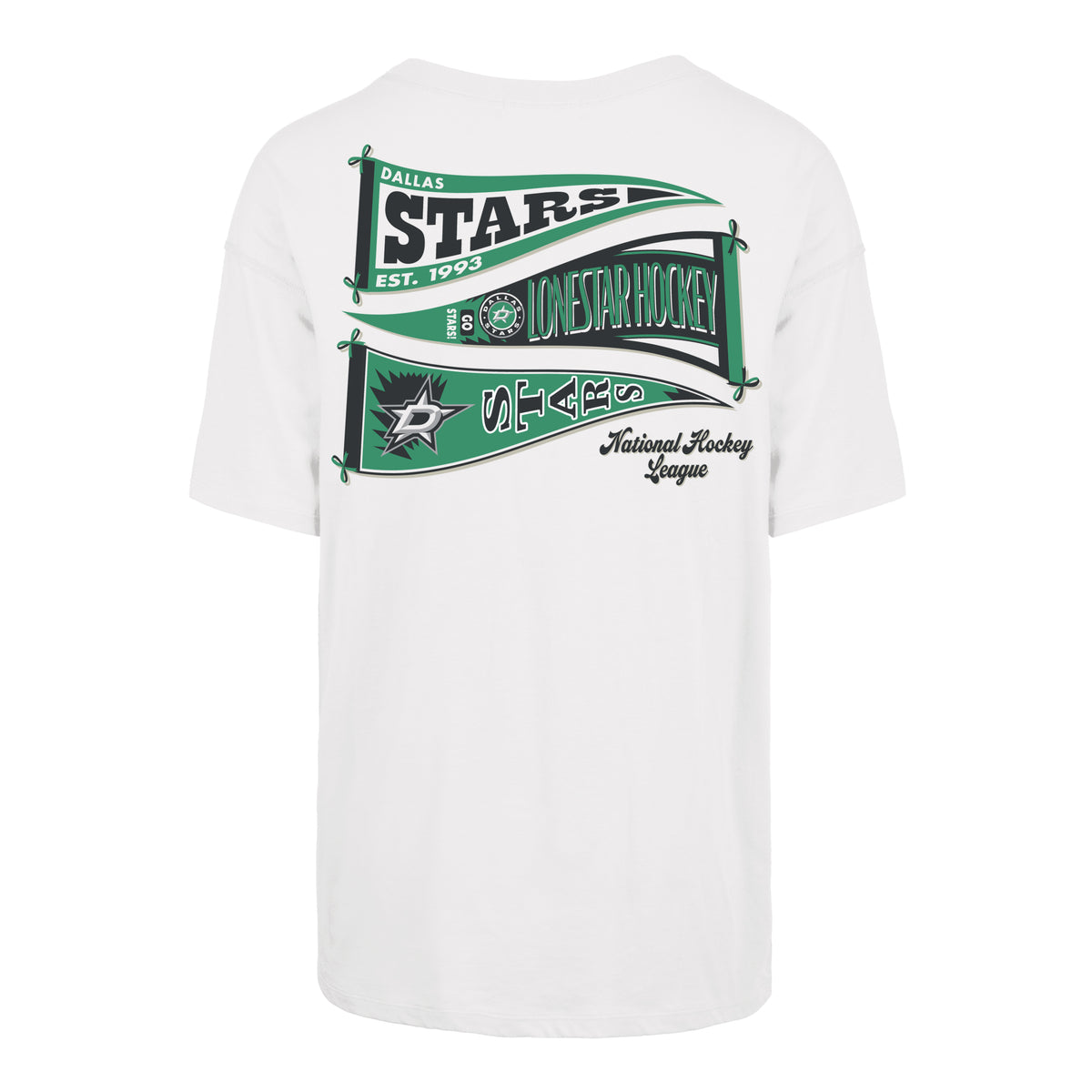 DALLAS STARS BOW AND BANNER BACKER '47 SADIE TEE WOMENS