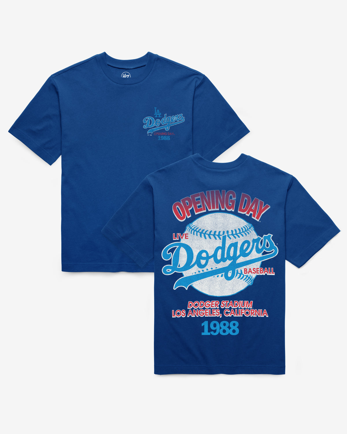 LOS ANGELES DODGERS COOPERSTOWN BACKER '47 FOUNDATION TEE