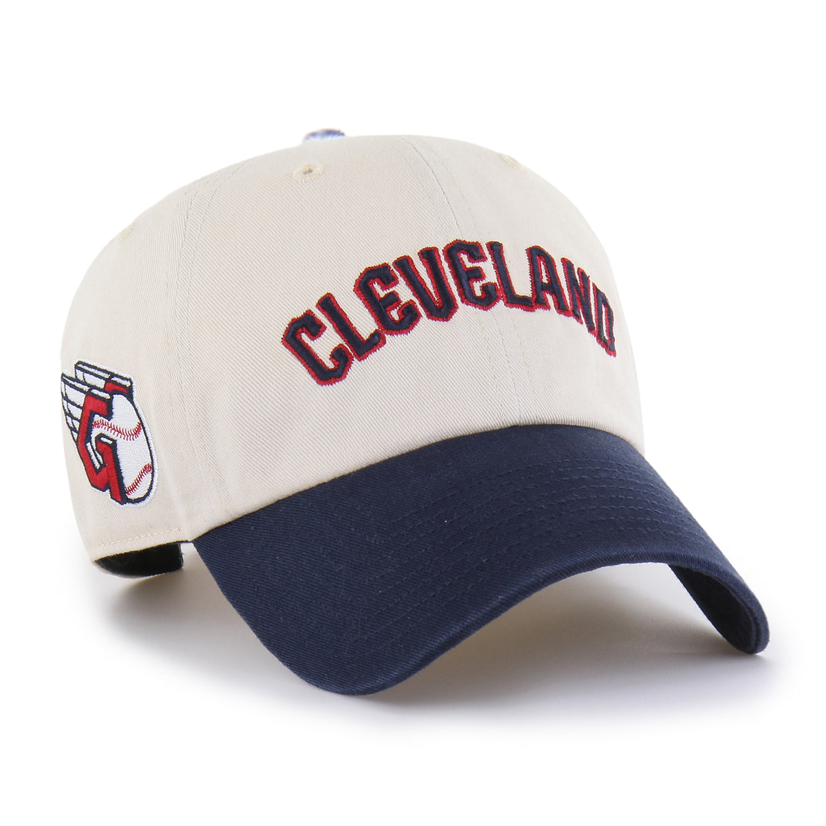 CLEVELAND GUARDIANS BALLPARK SCRIPT SHOT '47 CLEAN UP