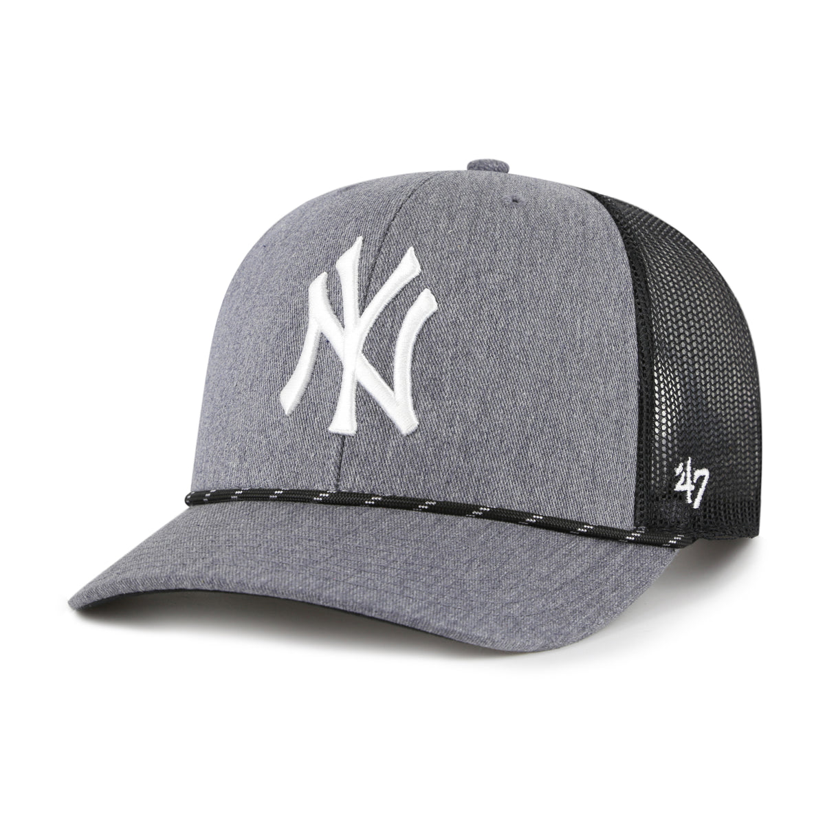 NEW YORK YANKEES CARBON ROPE '47 TRUCKER
