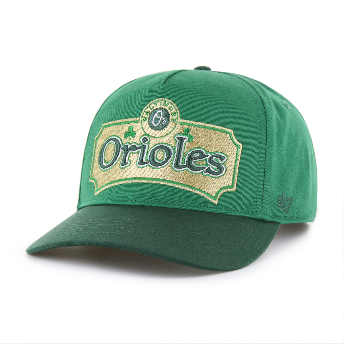 BALTIMORE ORIOLES ST PATTYS DOUBLE SHAMROCK '47 HITCH