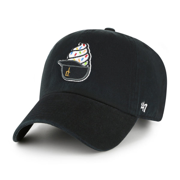 NWT PUT IT ON THE CAPTAIN’S TAB Black and Cream Embroidered Hat Captains Tab Cap 2-Tone Black – Made For The Lake Co main image 2