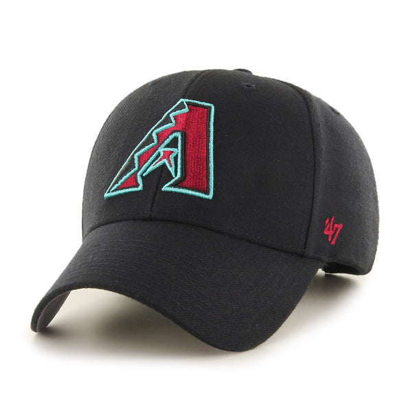Arizona Diamondbacks 47 Black Cap with Red and Silver Sequins MLB Arizona Diamondbacks 47 Black Cap with Red and Silver  main image 2