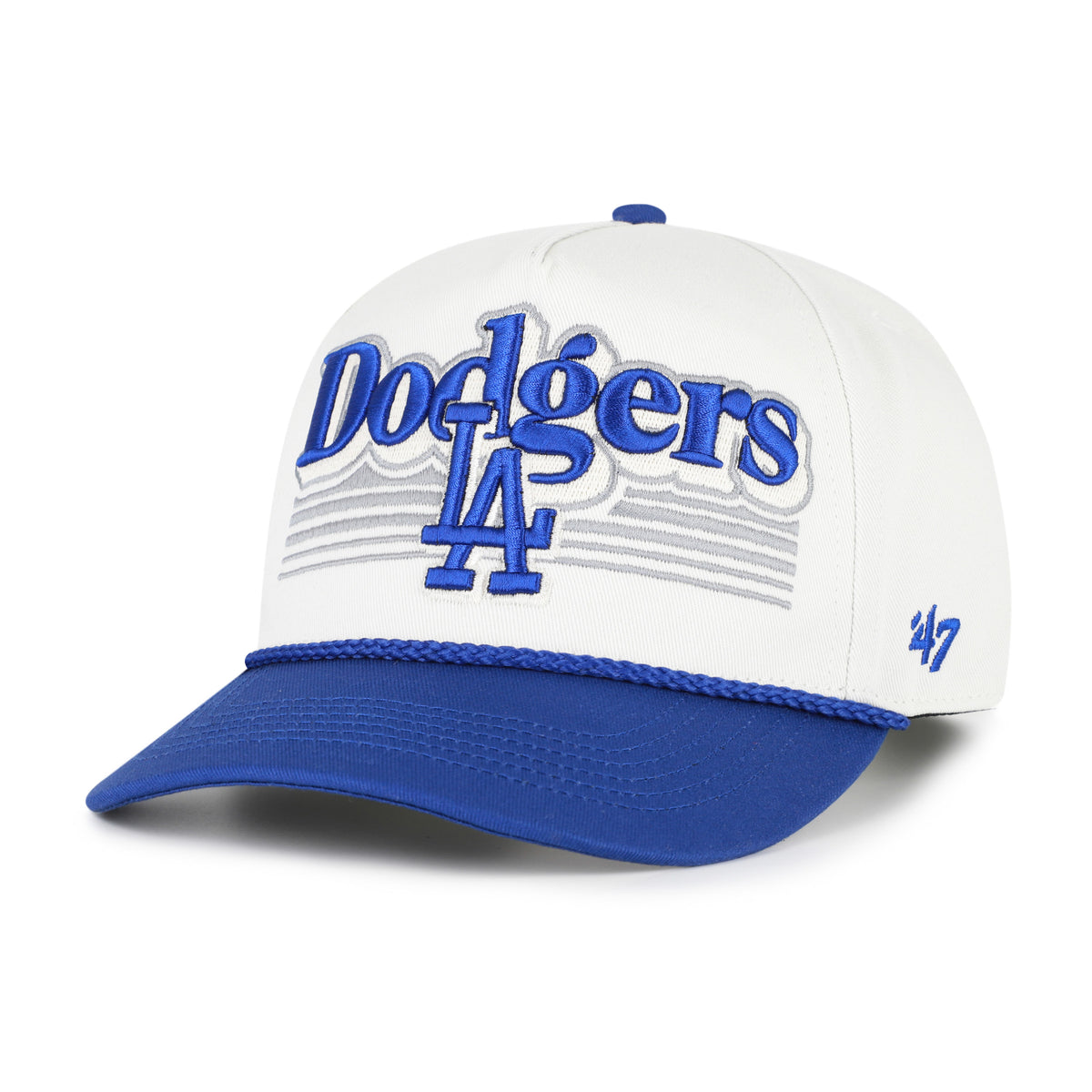 LOS ANGELES DODGERS SCRIPT FADE TWO TONE ROPE '47 HITCH