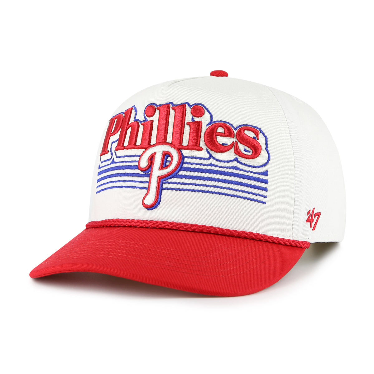 PHILADELPHIA PHILLIES SCRIPT FADE TWO TONE ROPE '47 HITCH