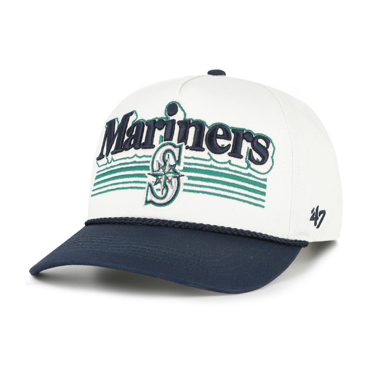 SEATTLE MARINERS SCRIPT FADE TWO TONE ROPE '47 HITCH
