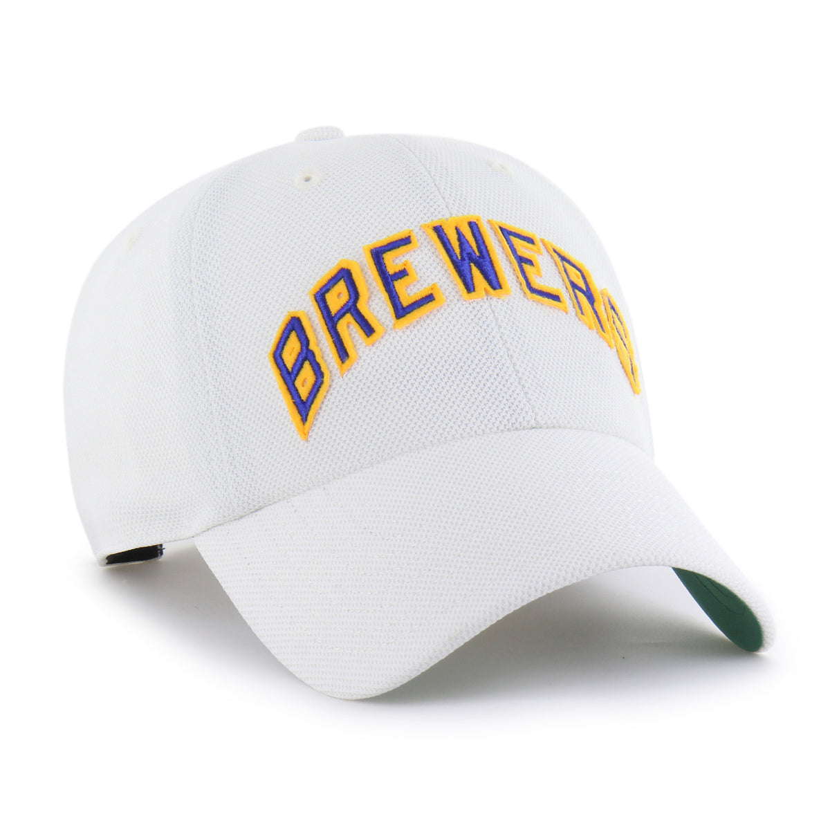 MILWAUKEE BREWERS COOPERSTOWN GRANDSTAND PIQUE SCRIPT '47 CLEAN UP