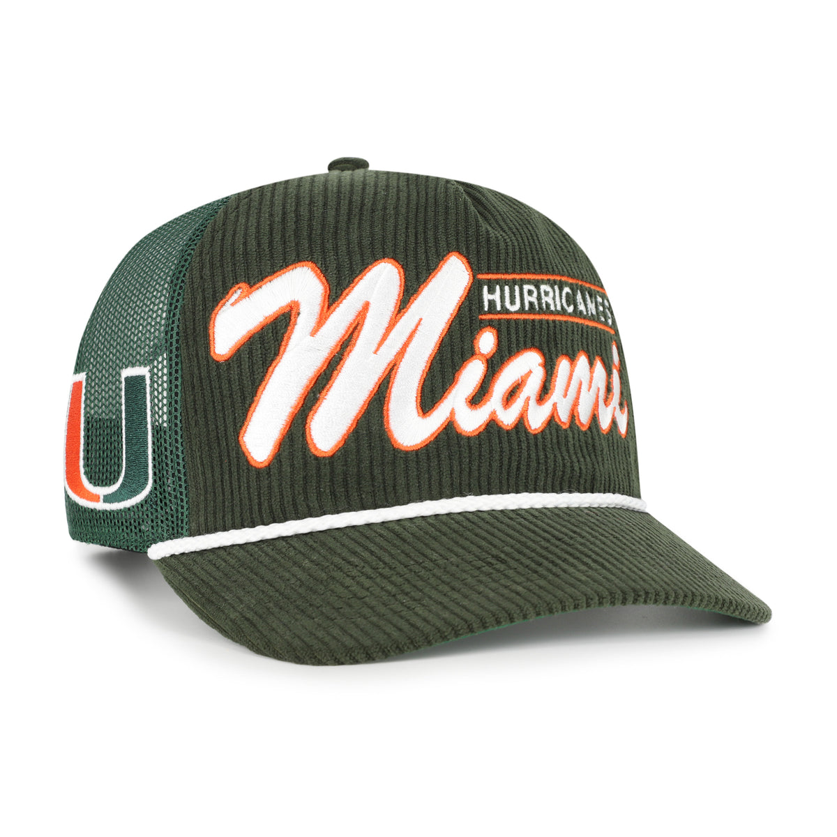 MIAMI HURRICANES DOUBLE HEADER MESH '47 HITCH RF RELAXED FIT
