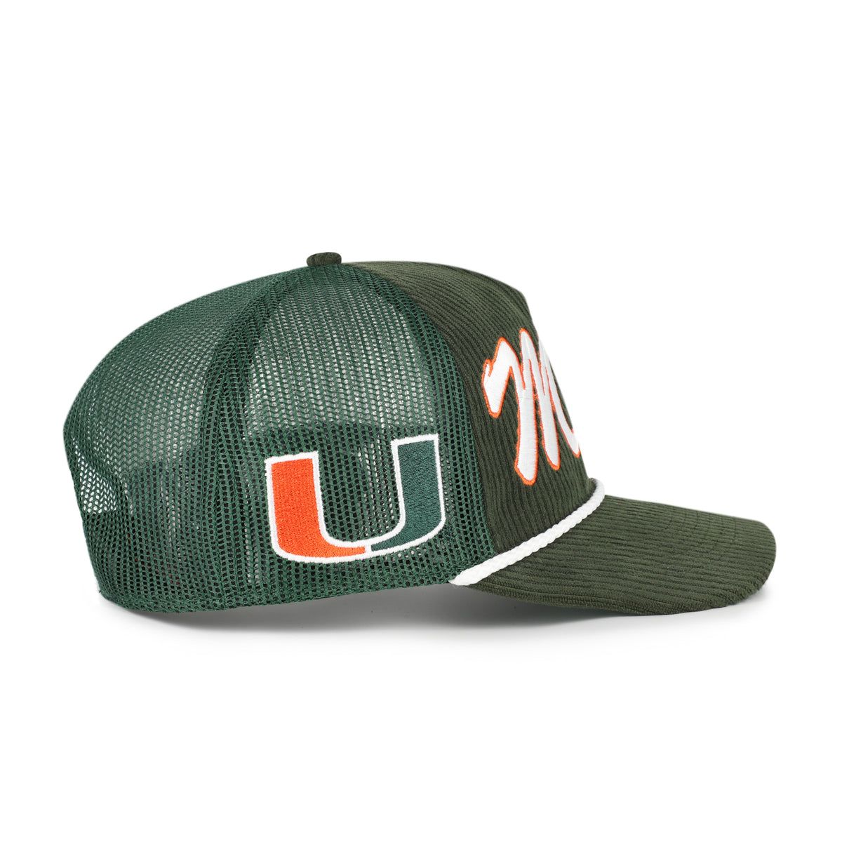 MIAMI HURRICANES DOUBLE HEADER MESH '47 HITCH RF RELAXED FIT