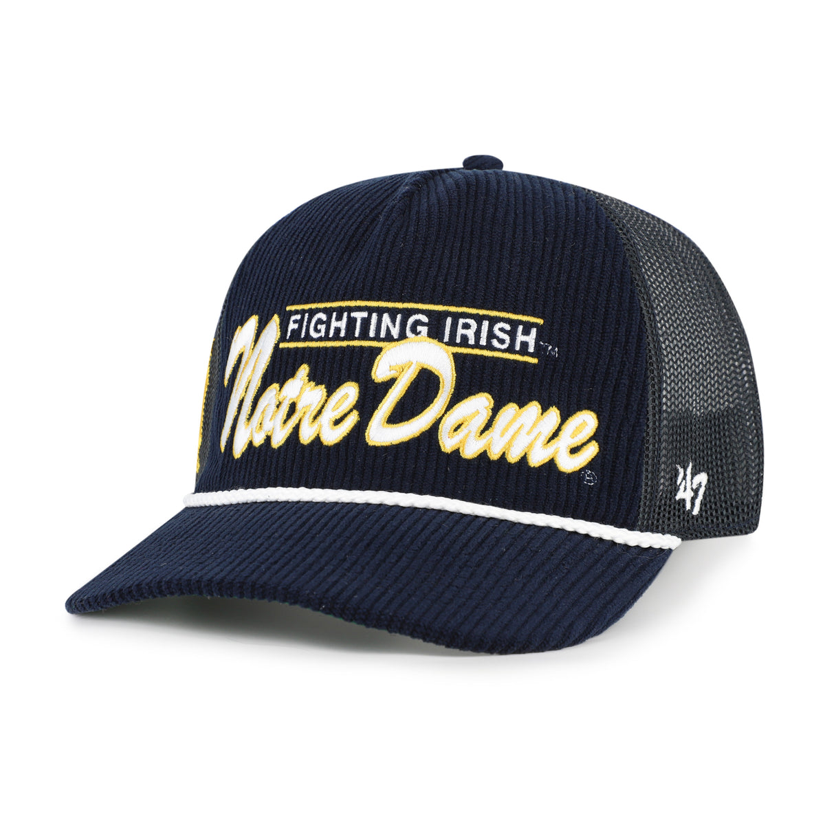 NOTRE DAME FIGHTING IRISH DOUBLE HEADER MESH '47 HITCH RF RELAXED FIT