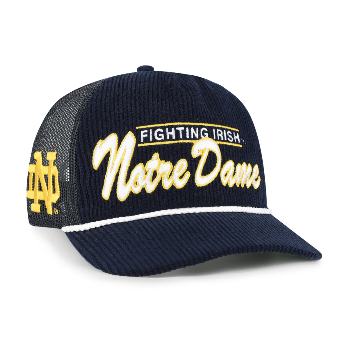 NOTRE DAME FIGHTING IRISH DOUBLE HEADER MESH '47 HITCH RF RELAXED FIT