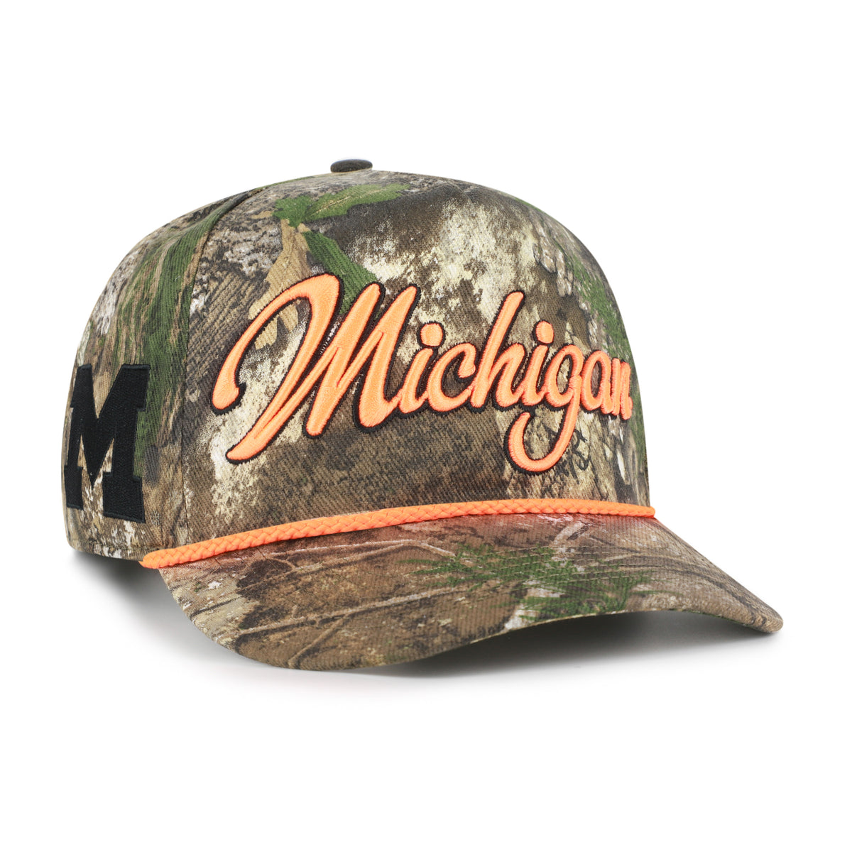 MICHIGAN WOLVERINES OVERHAND SCRIPT REALTREE '47 HITCH