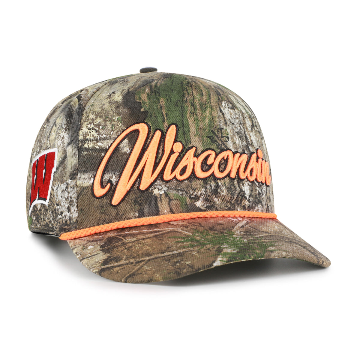 WISCONSIN BADGERS OVERHAND SCRIPT REALTREE '47 HITCH