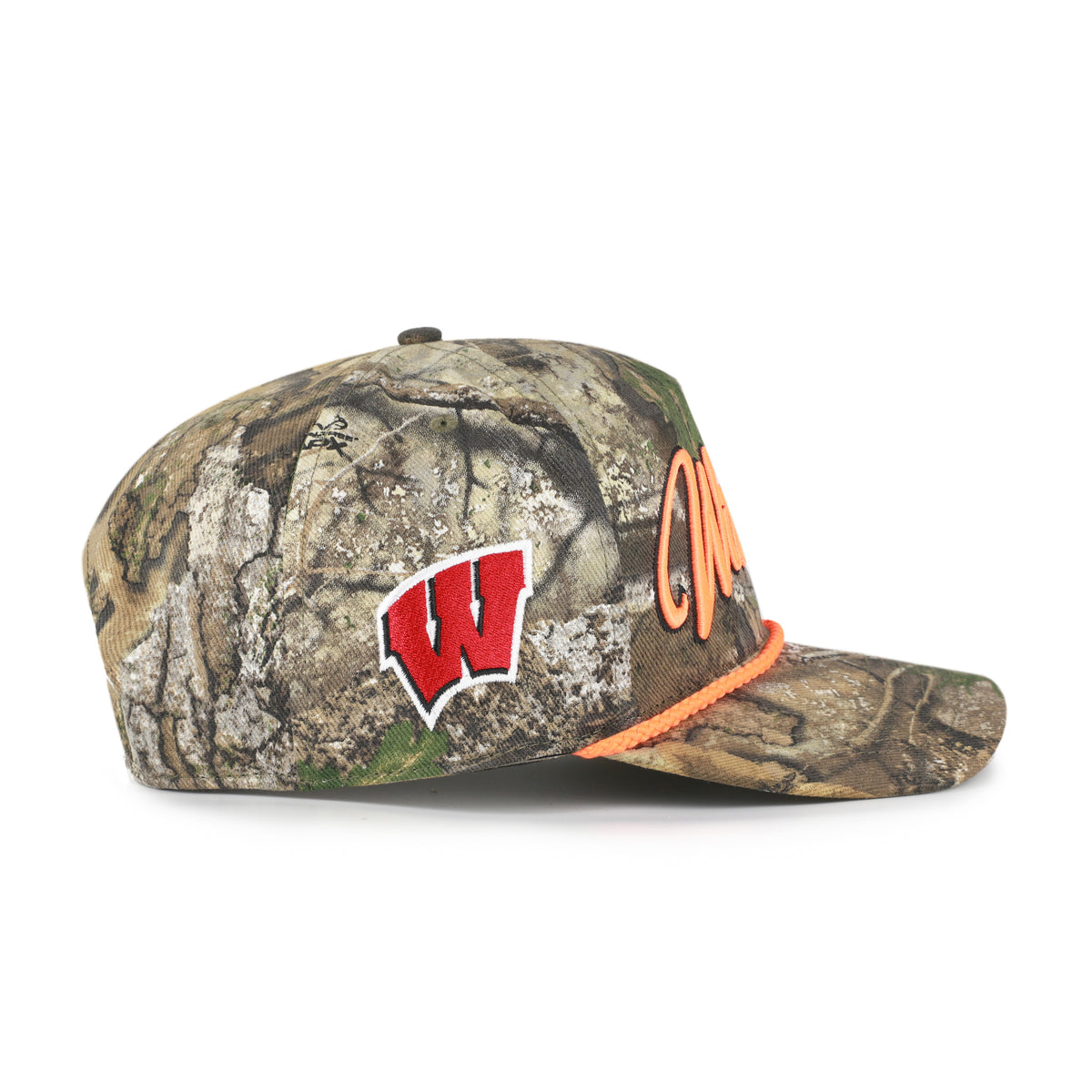 WISCONSIN BADGERS OVERHAND SCRIPT REALTREE '47 HITCH