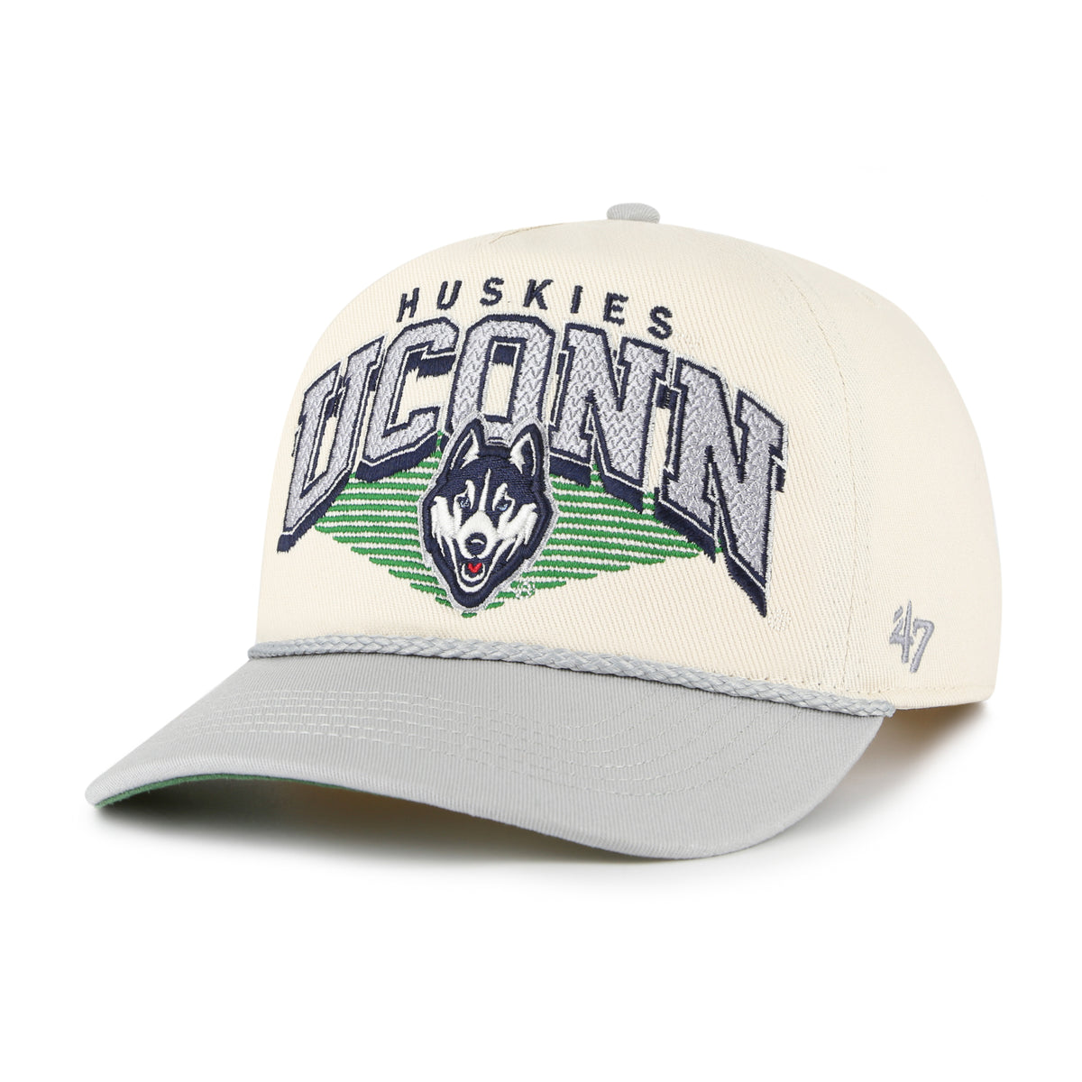 CONNECTICUT HUSKIES UCONN DOG POMONA TWO TONE ROPE '47 HITCH