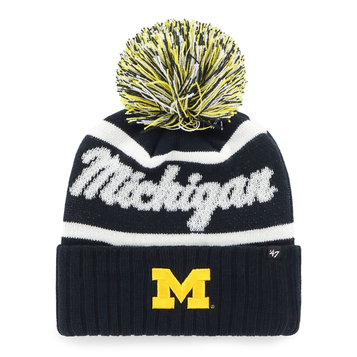 MICHIGAN WOLVERINES SPIRITED '47 CUFF KNIT WOMENS