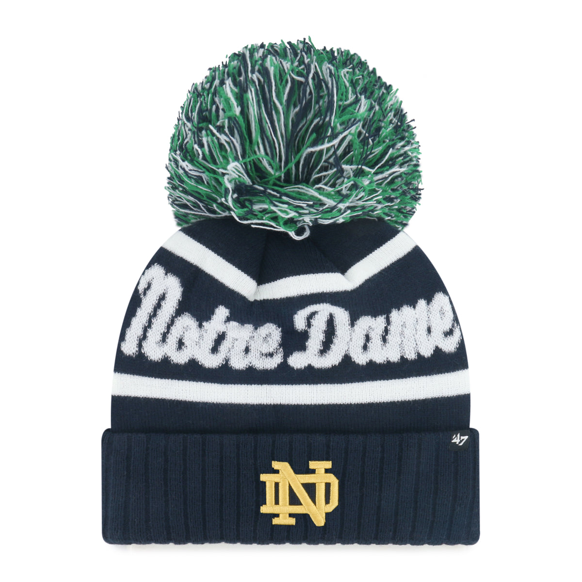 NOTRE DAME FIGHTING IRISH SPIRITED '47 CUFF KNIT WOMENS