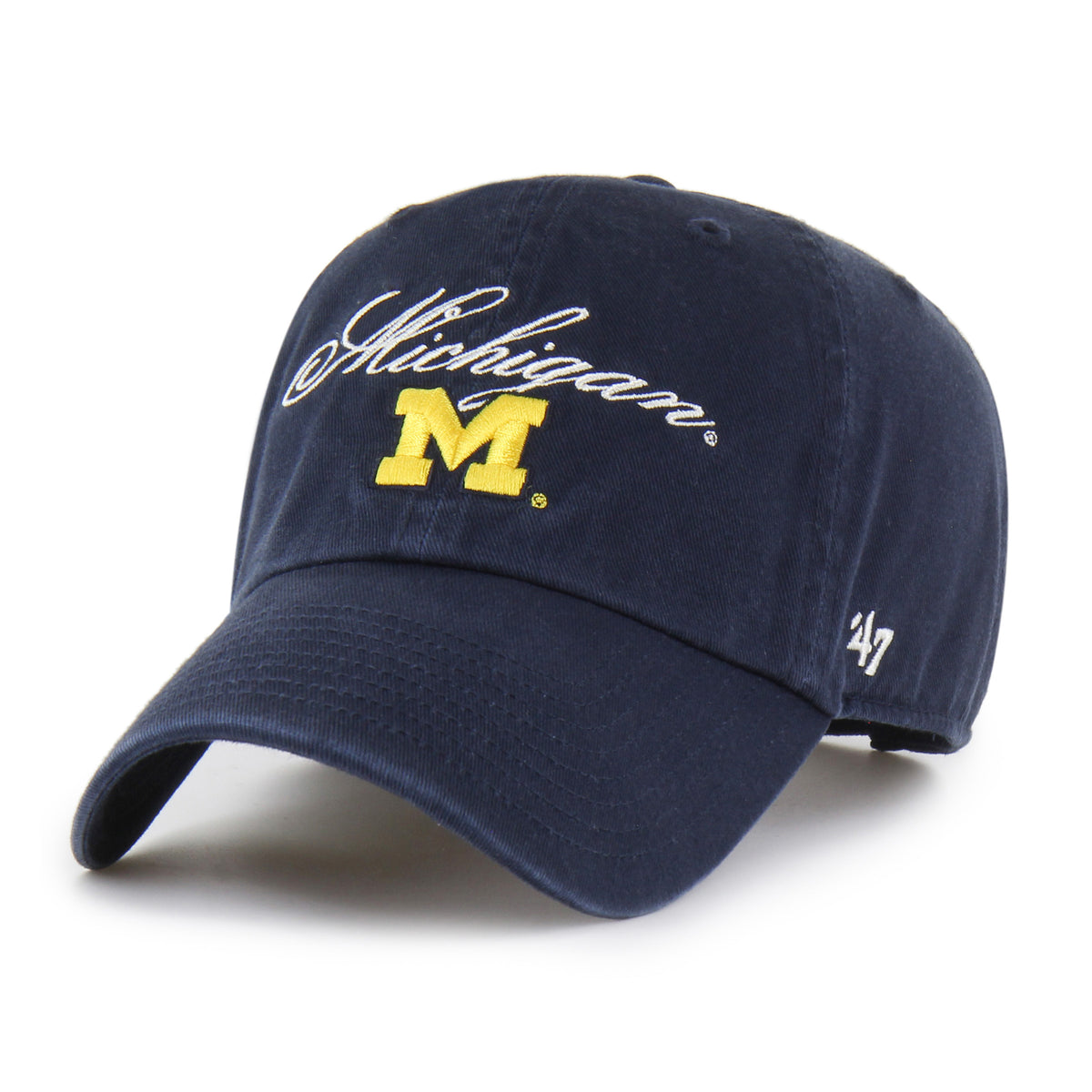 MICHIGAN WOLVERINES SCRIPT '47 CLEAN UP