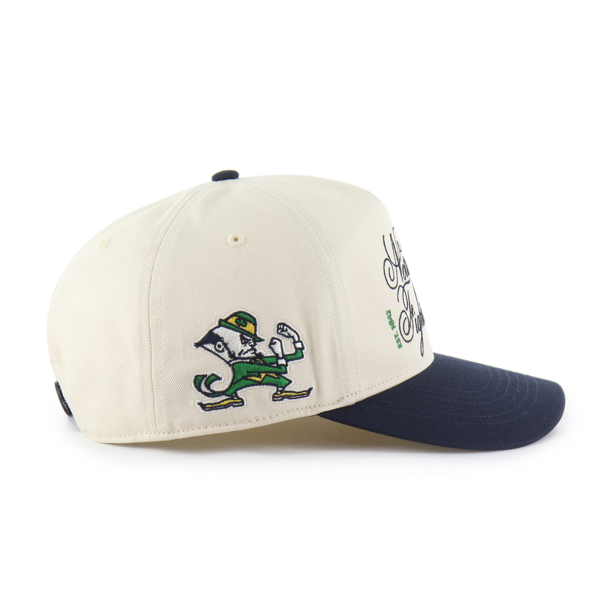 NOTRE DAME FIGHTING IRISH SCRIPT '47 HITCH