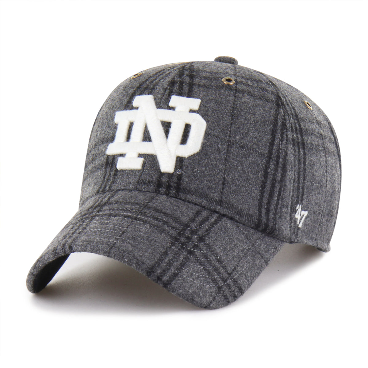 NOTRE DAME FIGHTING IRISH WINDOWPANE PLAID '47 CLEAN UP