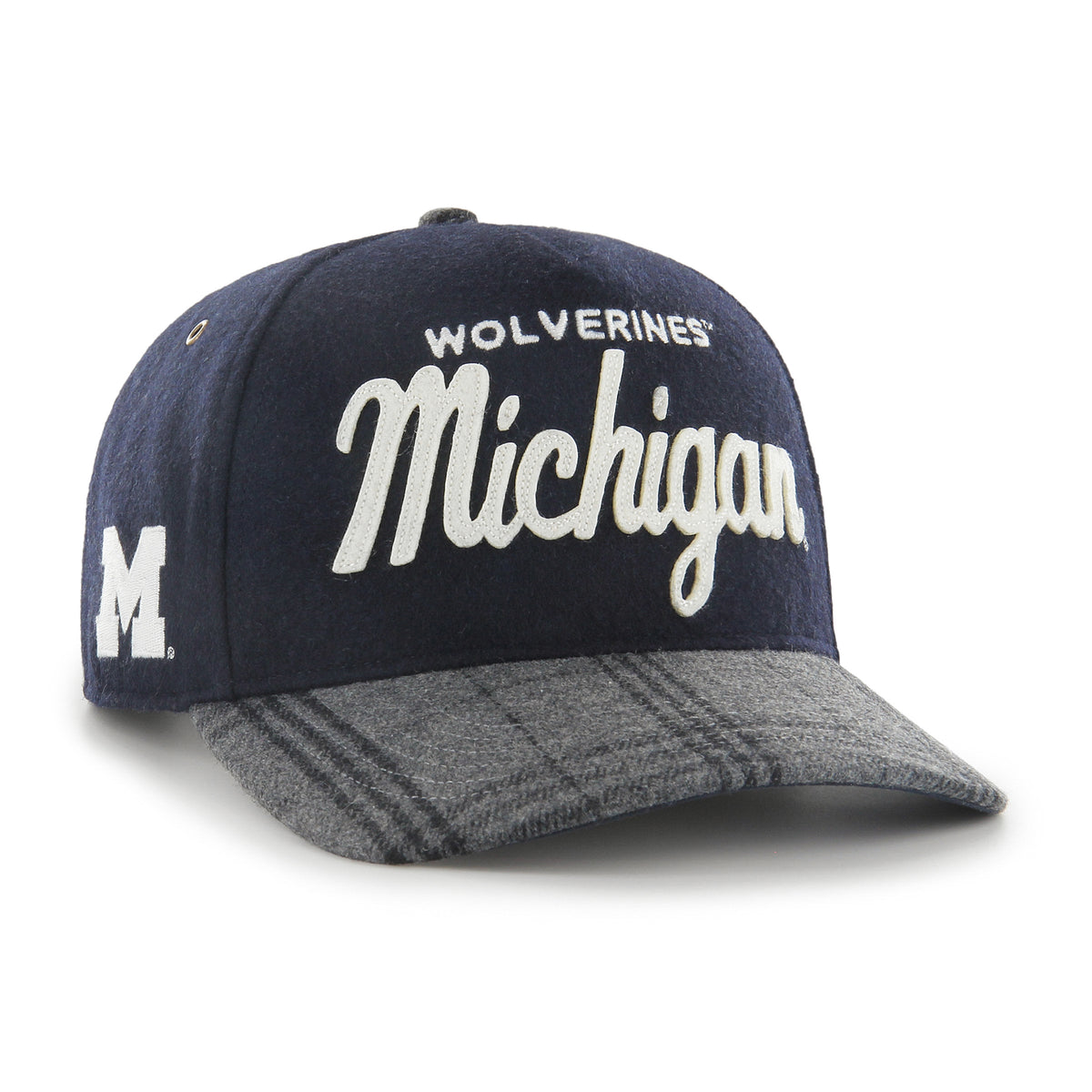 MICHIGAN WOLVERINES WINDOWPANE PLAID '47 HITCH RF RELAXED FIT