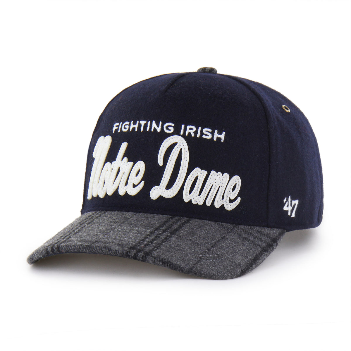 NOTRE DAME FIGHTING IRISH WINDOWPANE PLAID '47 HITCH RF RELAXED FIT