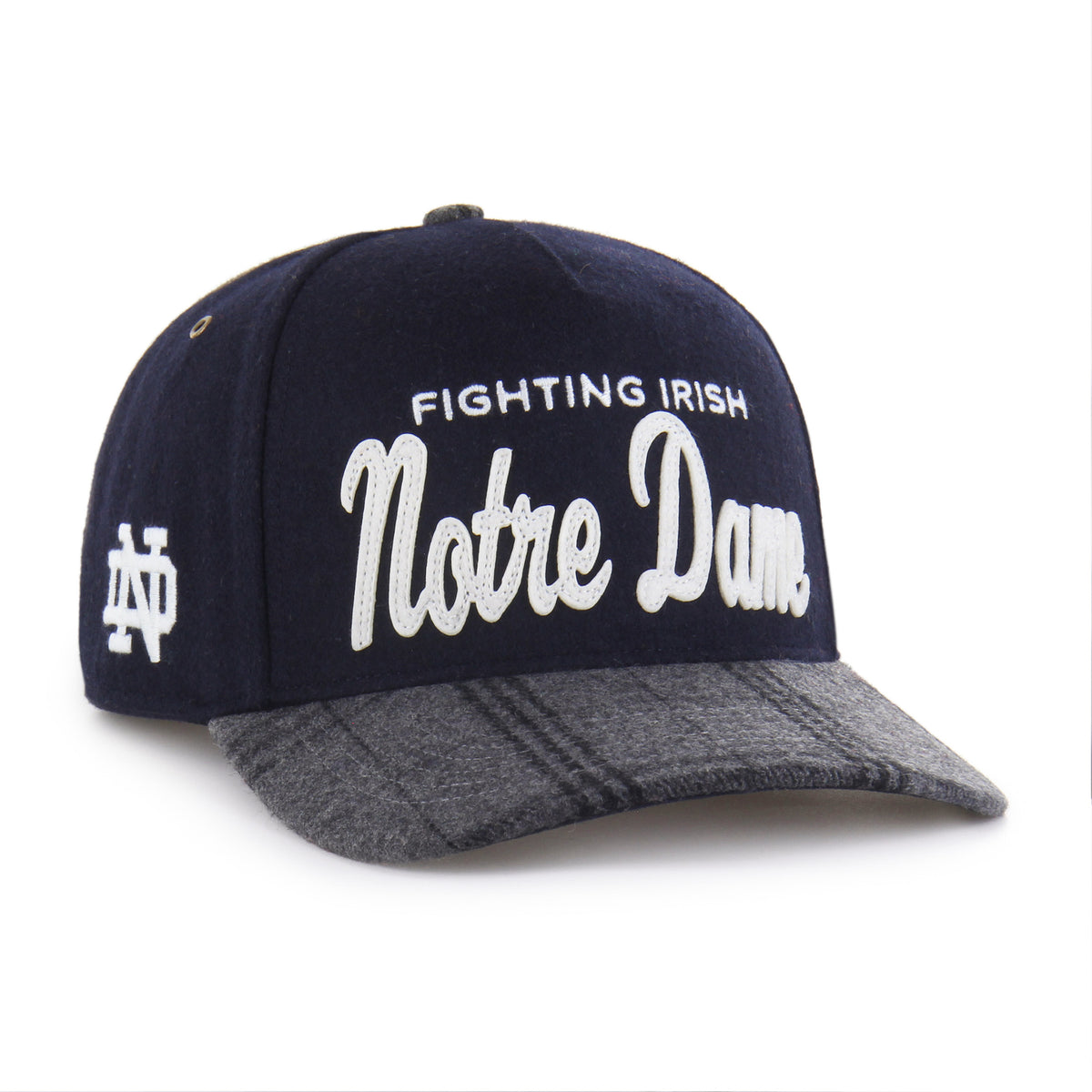 NOTRE DAME FIGHTING IRISH WINDOWPANE PLAID '47 HITCH RF RELAXED FIT