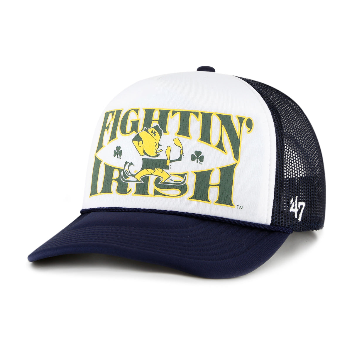NOTRE DAME FIGHTIN IRISH VINTAGE ARTICLE '47 TRUCKER