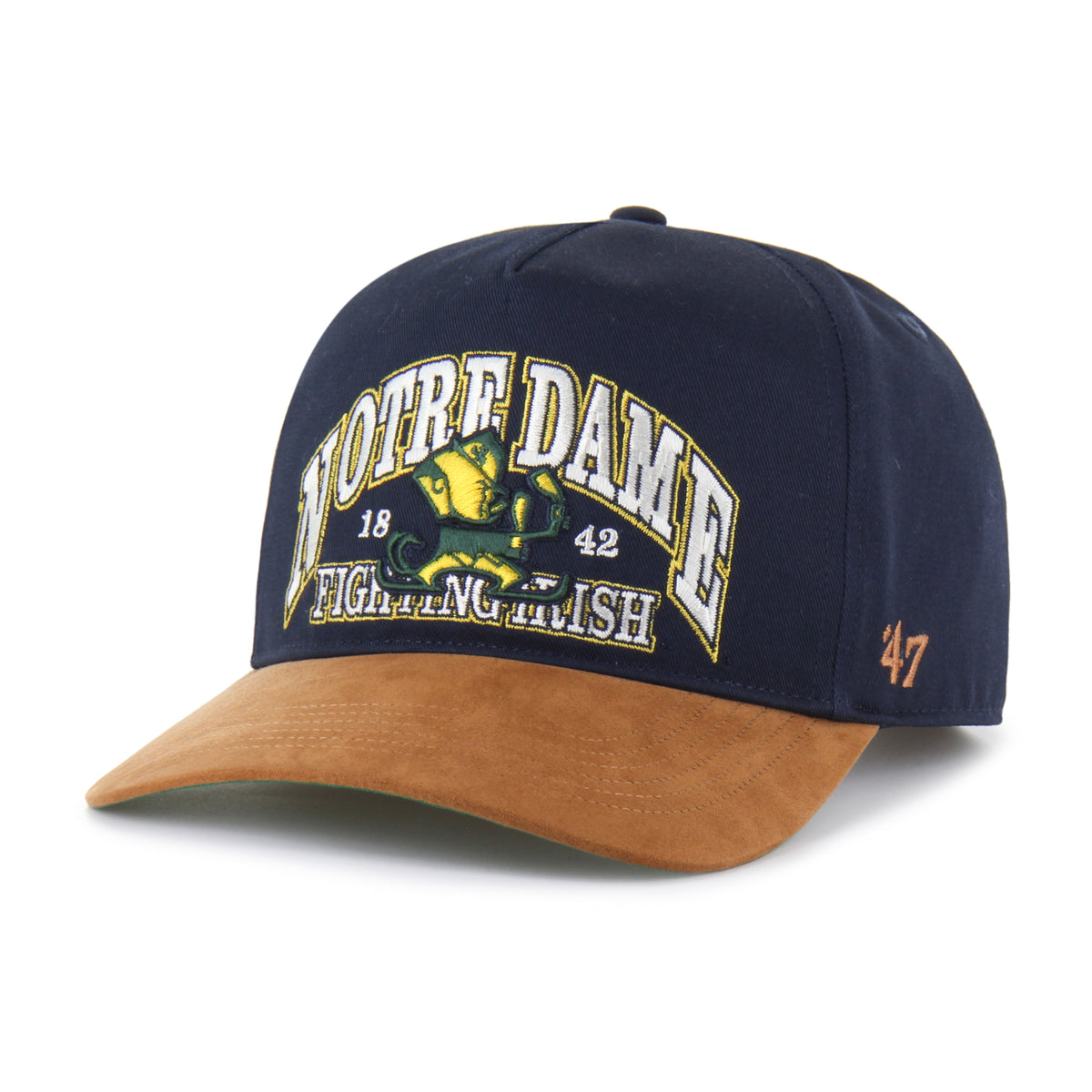 NOTRE DAME FIGHTING IRISH VINTAGE BREAK WOOD SUEDE '47 HITCH