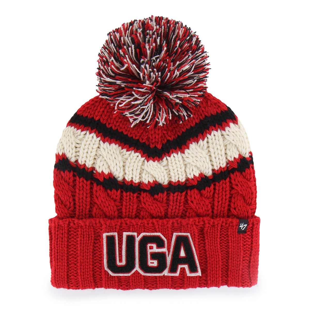 GEORGIA BULLDOGS VINTAGE EMMA '47 CUFF KNIT WOMENS