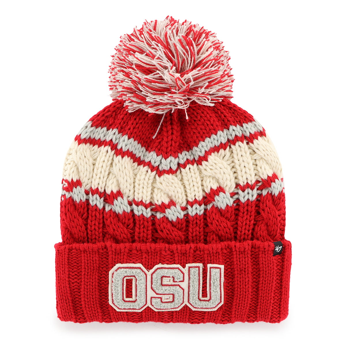 OHIO STATE BUCKEYES VINTAGE EMMA '47 CUFF KNIT WOMENS