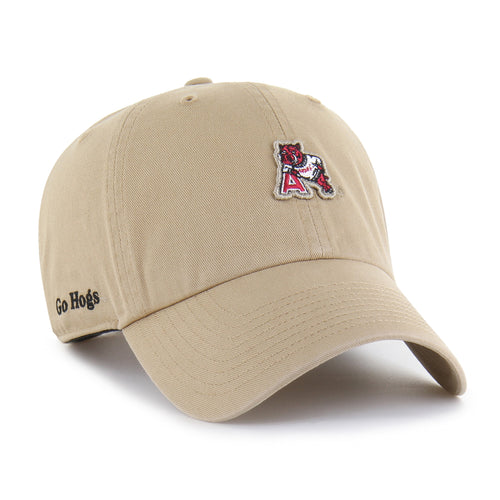 ARKANSAS RAZORBACKS VINTAGE MICRO PATCH '47 CLEAN UP