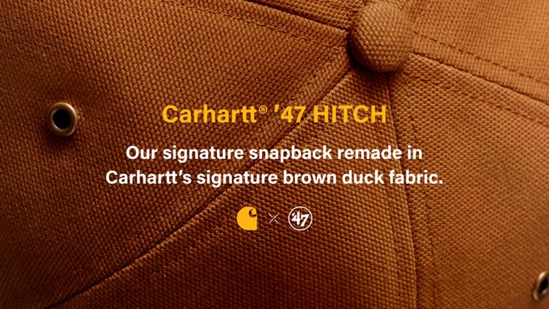 Carharrt '47 hitch our sigature snapback made in carhartts signature brown duck fabric.