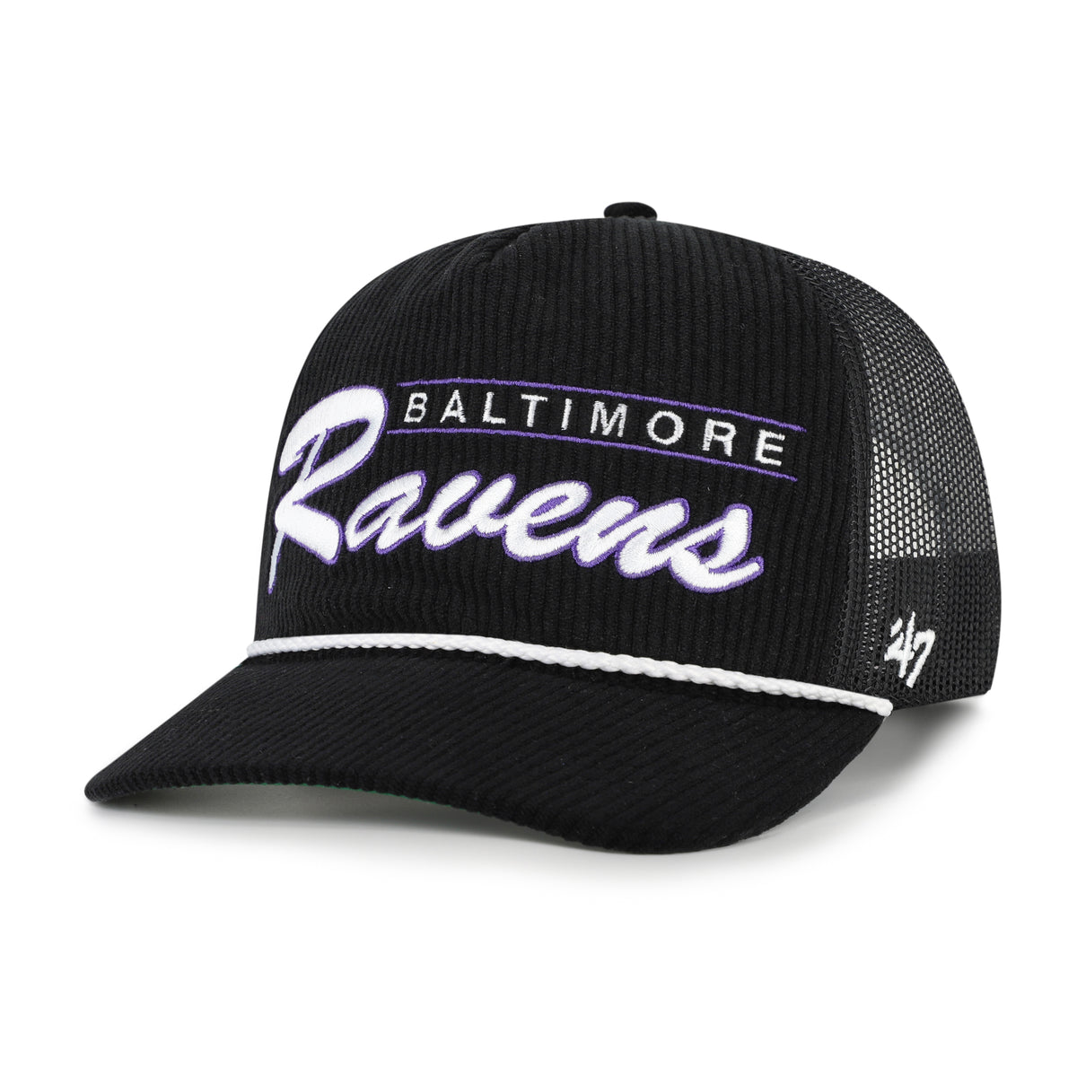 BALTIMORE RAVENS DOUBLE HEADER MESH '47 HITCH RF RELAXED FIT