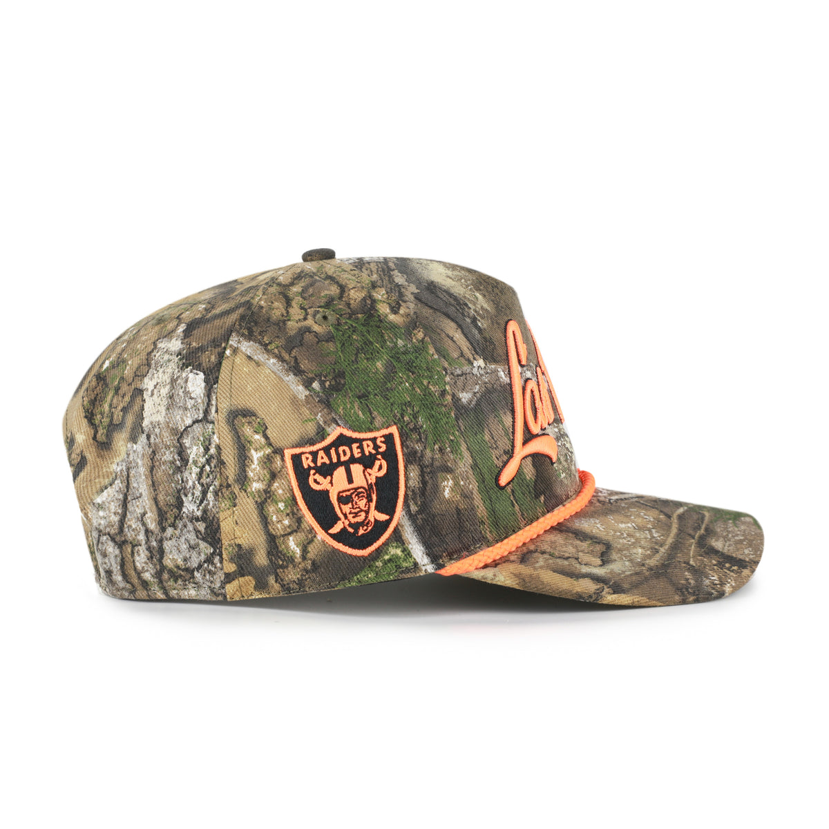 LAS VEGAS RAIDERS OVERHAND SCRIPT REALTREE '47 HITCH RELAXED FIT