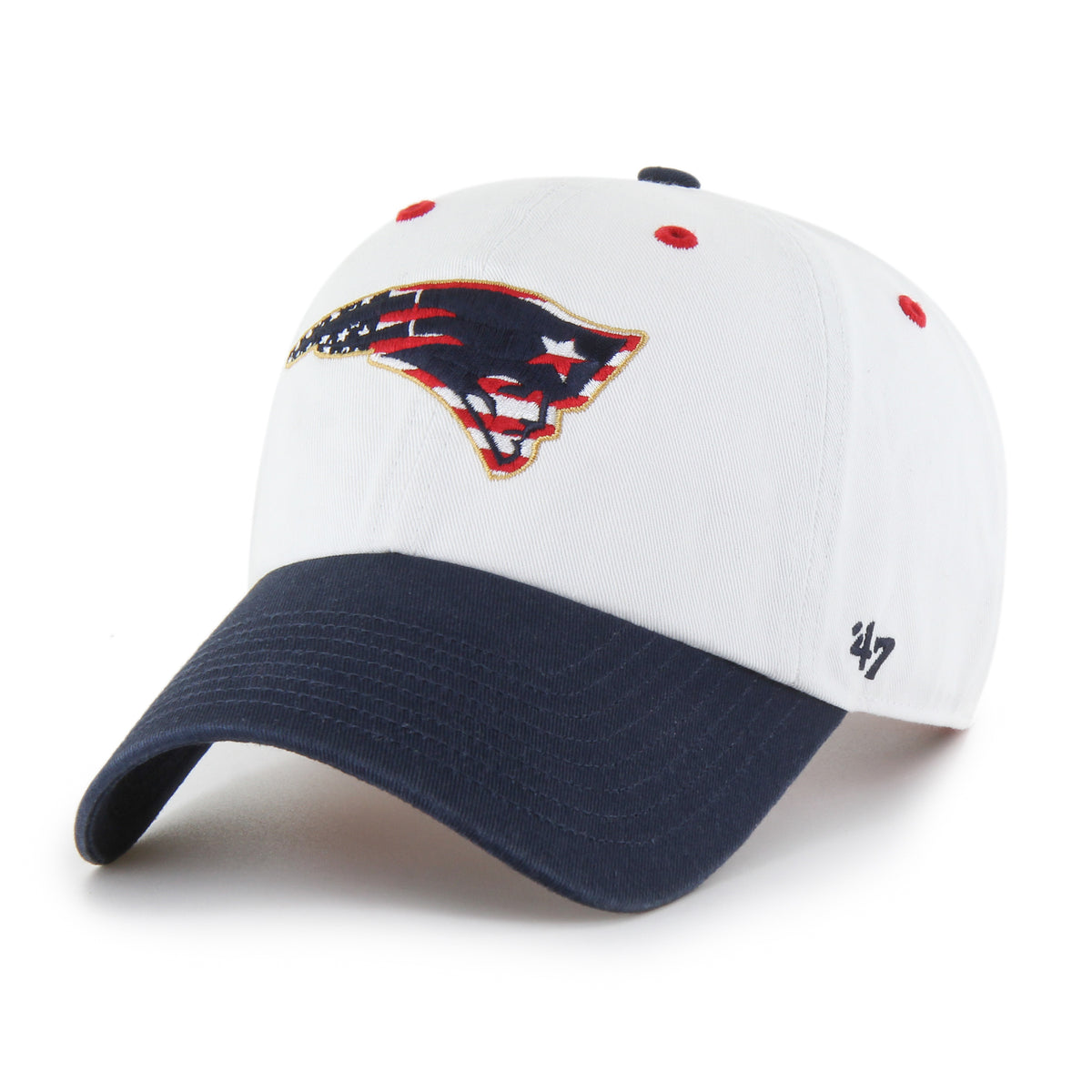 NEW ENGLAND PATRIOTS PATRIOTIC FLAG FILL '47 CLEAN UP