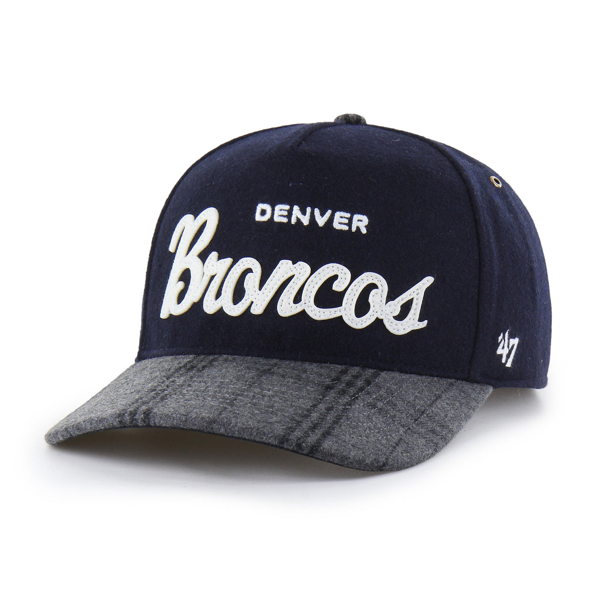DENVER BRONCOS WINDOWPANE PLAID '47 HITCH RF RELAXED FIT