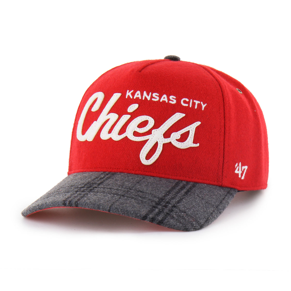 KANSAS CITY CHIEFS WINDOWPANE PLAID '47 HITCH RF RELAXED FIT